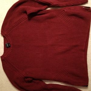 Gap large maroon heavy cotton sweater
